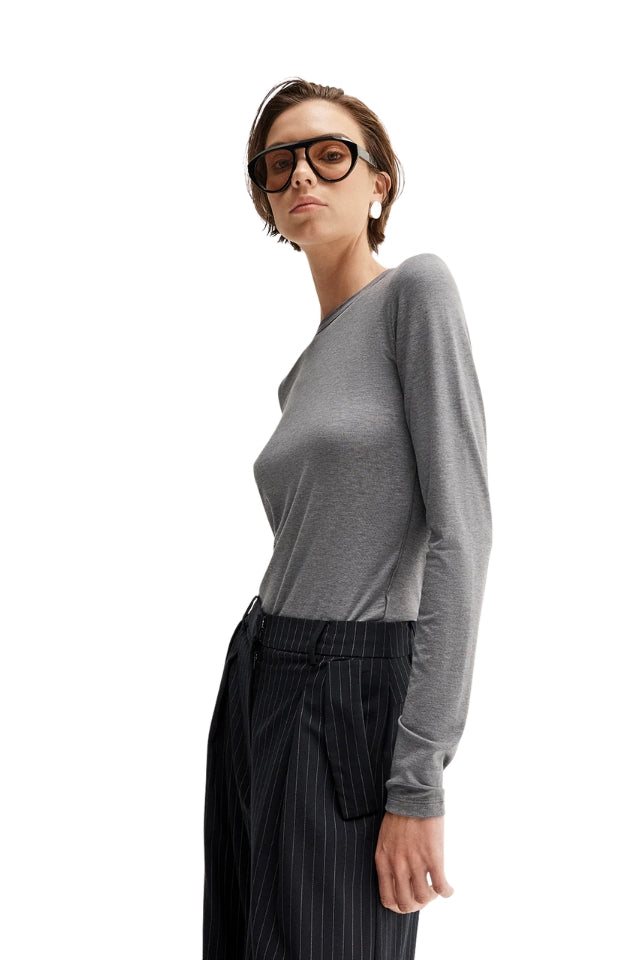Sierra Top - Charcoal Marle