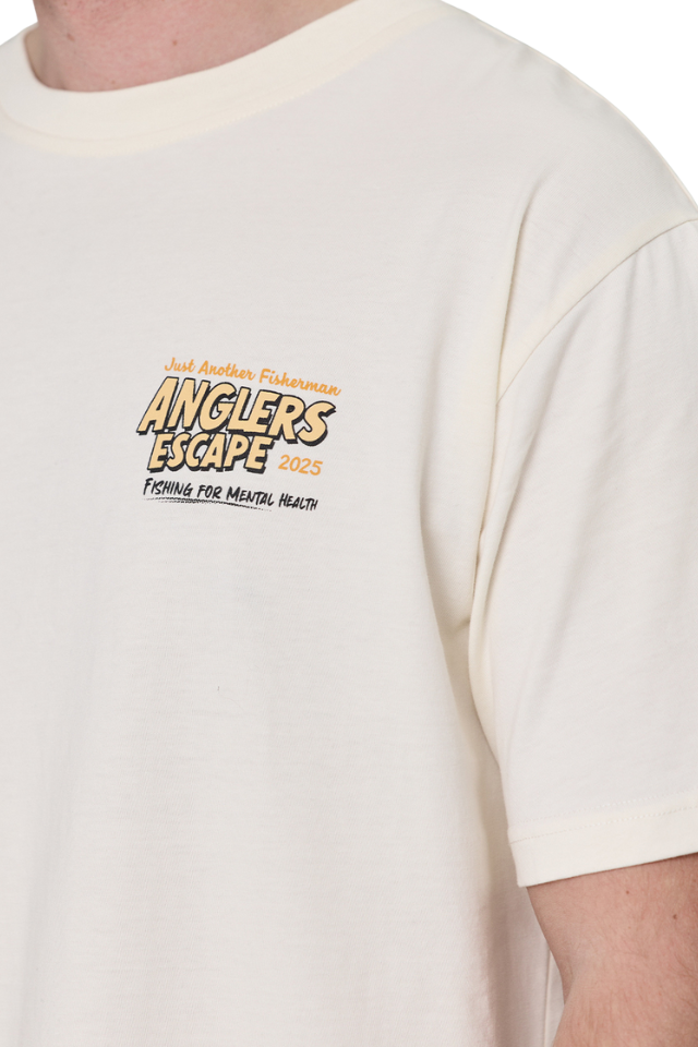 Anglers Escape Tee - Antique White