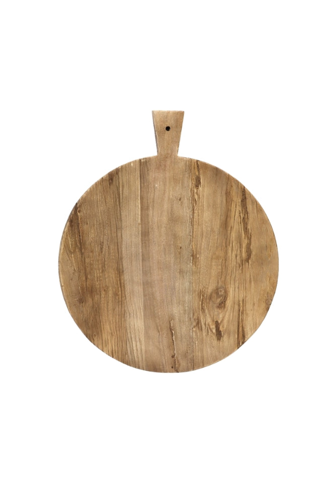 Artisan Round Serving Board With Handle - 50cm