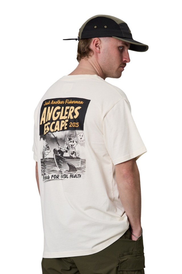 Anglers Escape Tee - Antique White