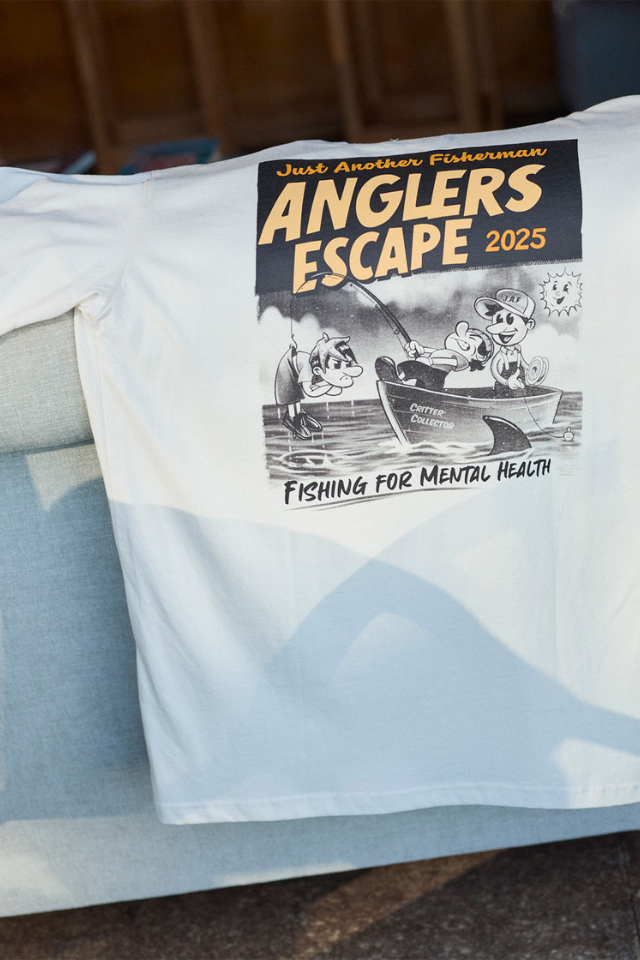 Anglers Escape Tee - Antique White