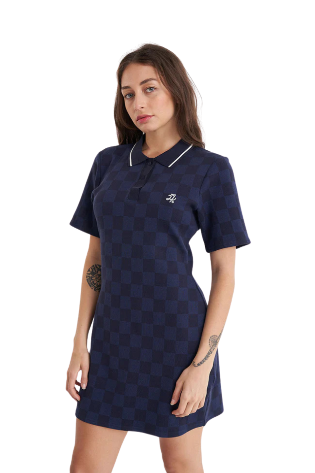 Check Polo Dress