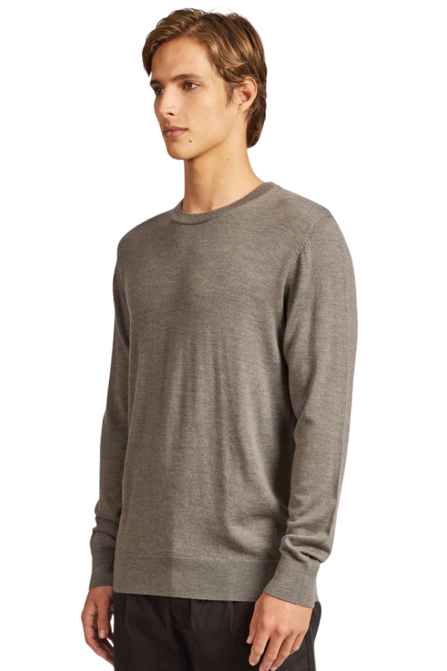 Academy Merino Crew - Aloe Green