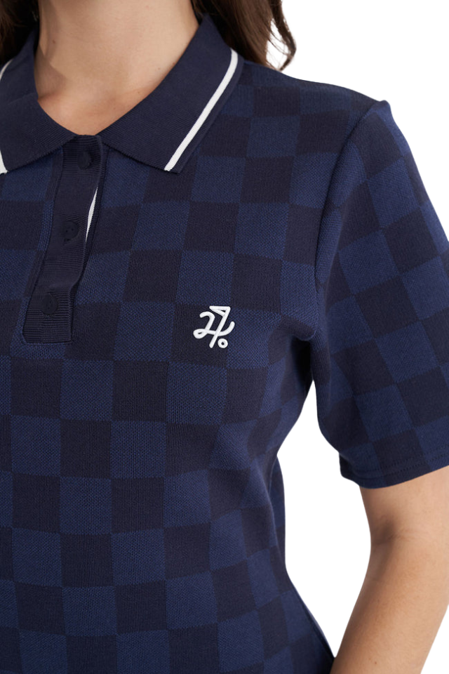 Check Polo Dress