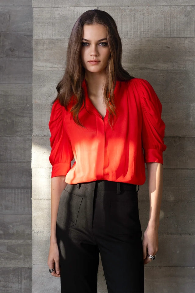Full Sleeve Shirt - Spicy Orange