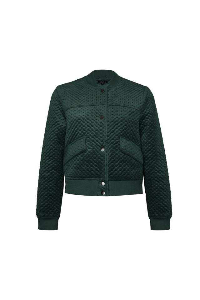 Crop Velvet Bomber
