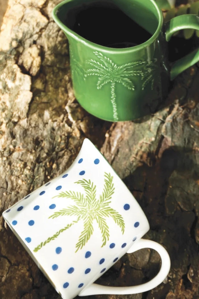 Milk & Sugar Set - White Palm