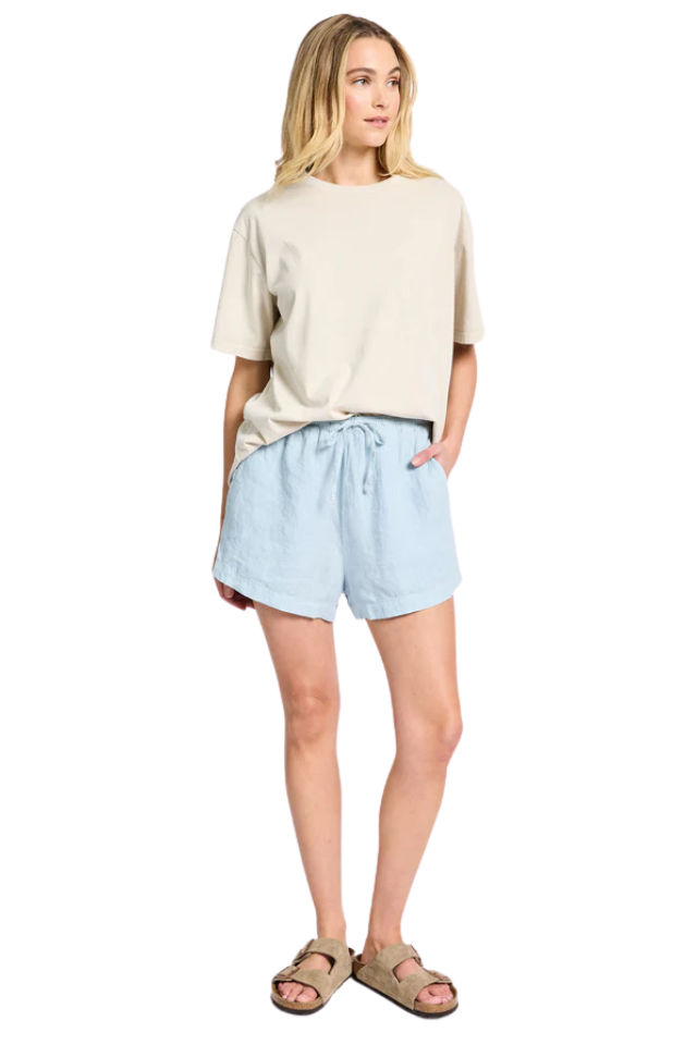 Riviera Linen Short - Dream Blue