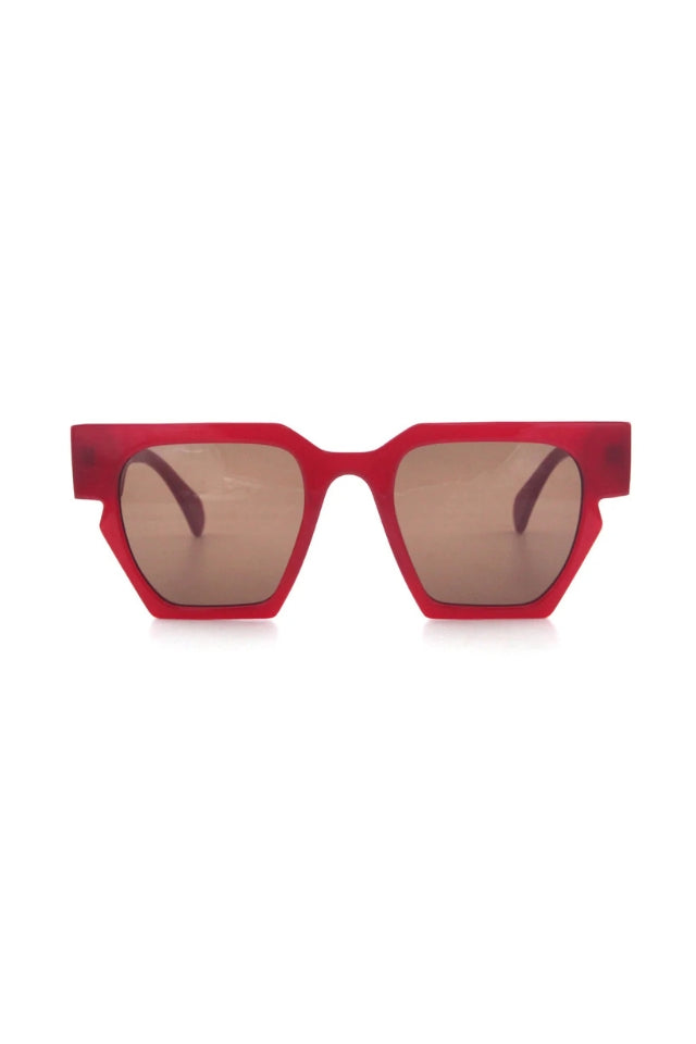 Homage Sunglasses - Rouge with Brown