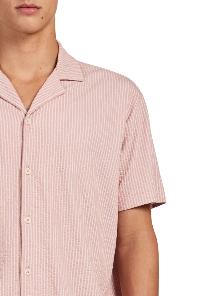 Ted Short Sleeve Shirt - Dusty Cedar