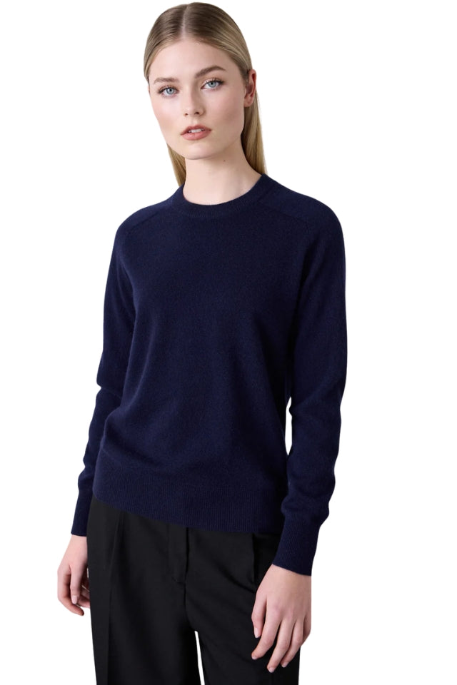 Sam Cashmere Crew - Navy