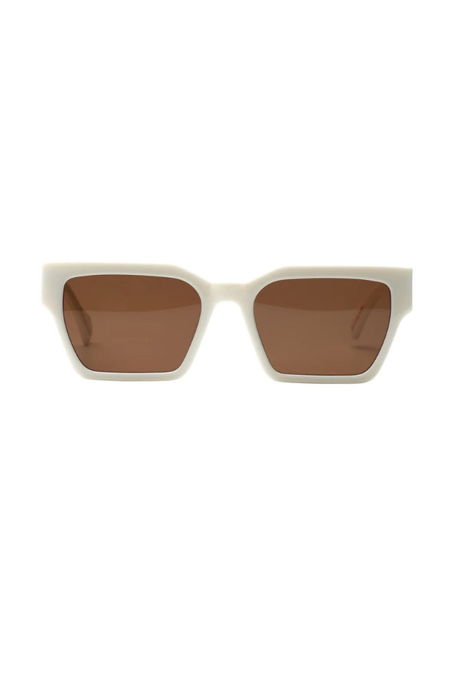 Carnage Sunglasses - Ivory with Brown