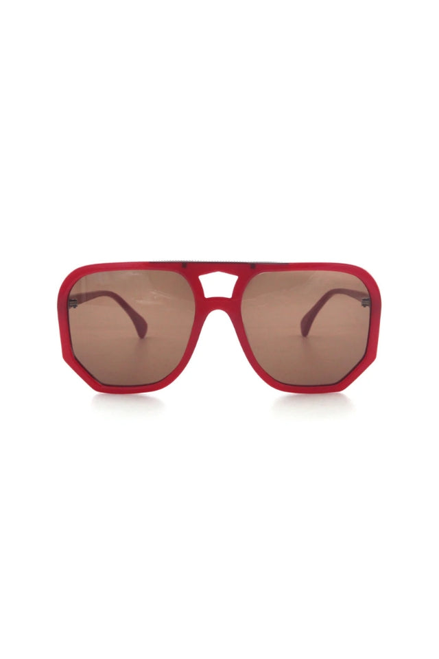 Wager Sunglasses - Rouge with Brown