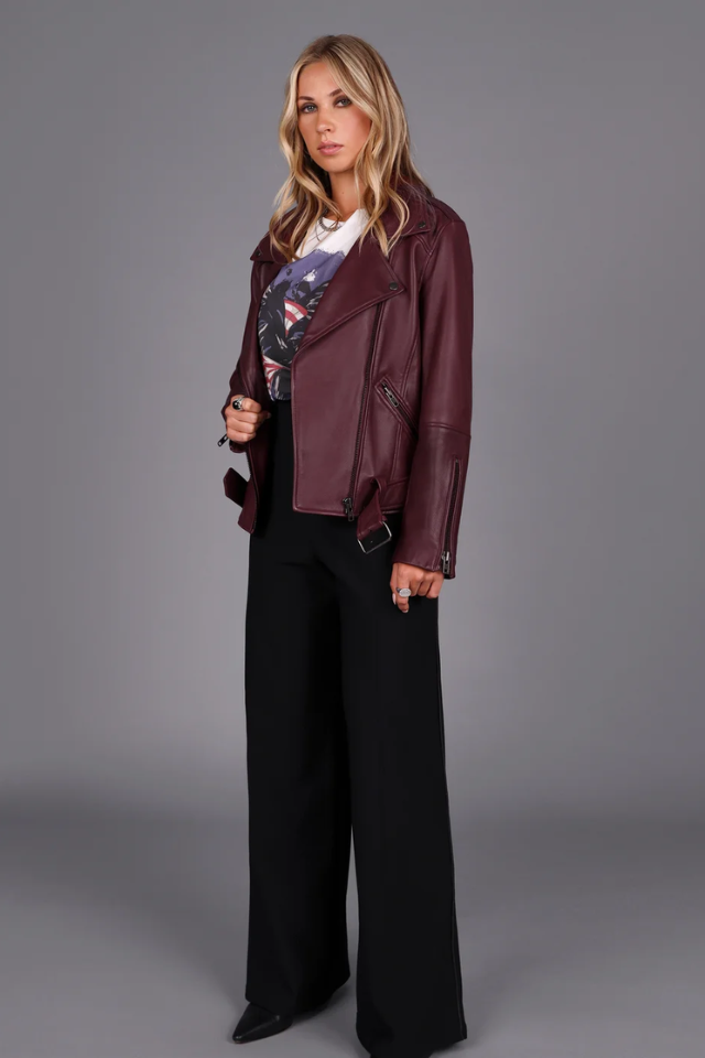 Wide Leg Knit Tux Pant
