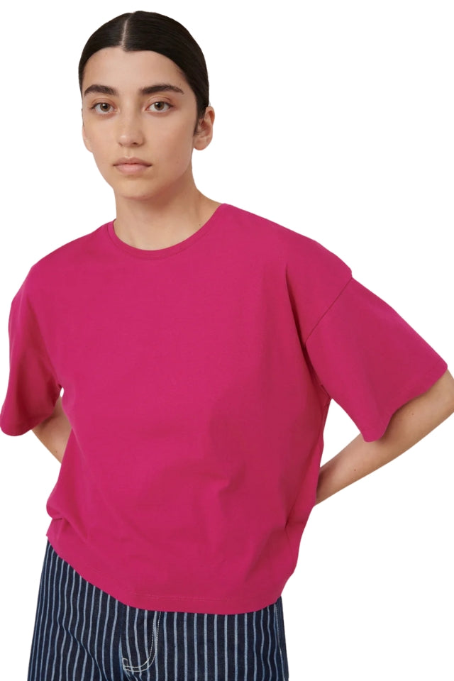 Light Boxy Tee - Magenta