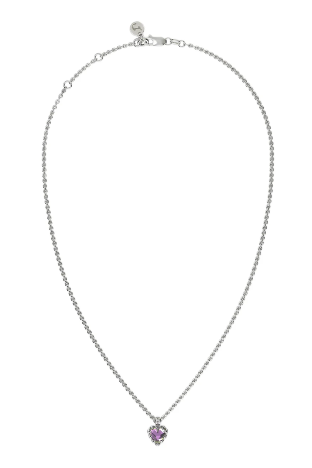 Mini Love Claw Necklace - Mystic Quartz