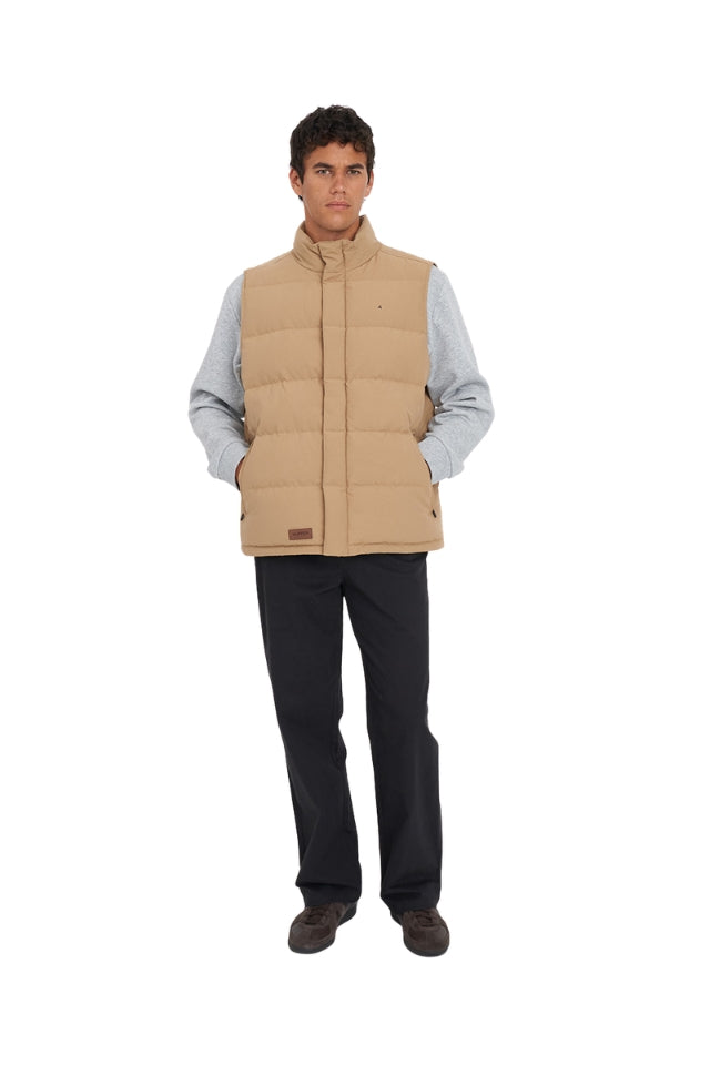 Mens Classic Down Vest - Tan