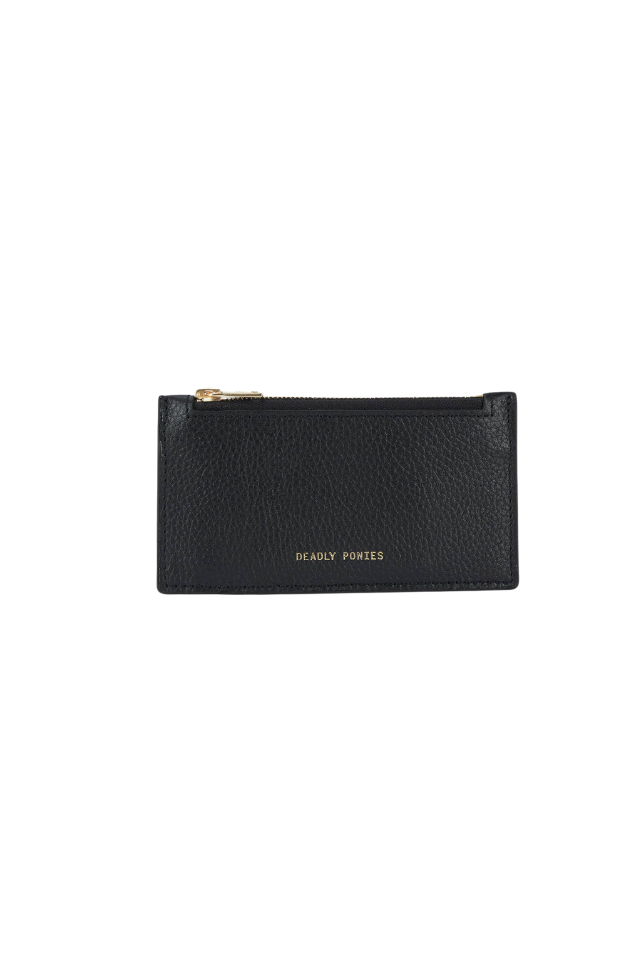 Card Holder - Black/Brass