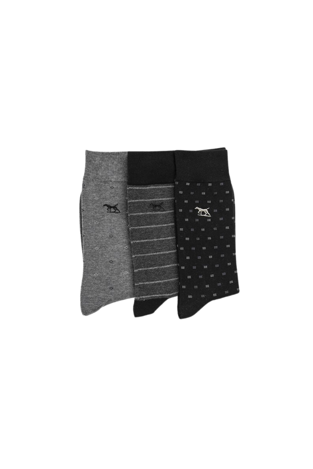 Seacliff Multi Sock 3 Pack · Nero Multi