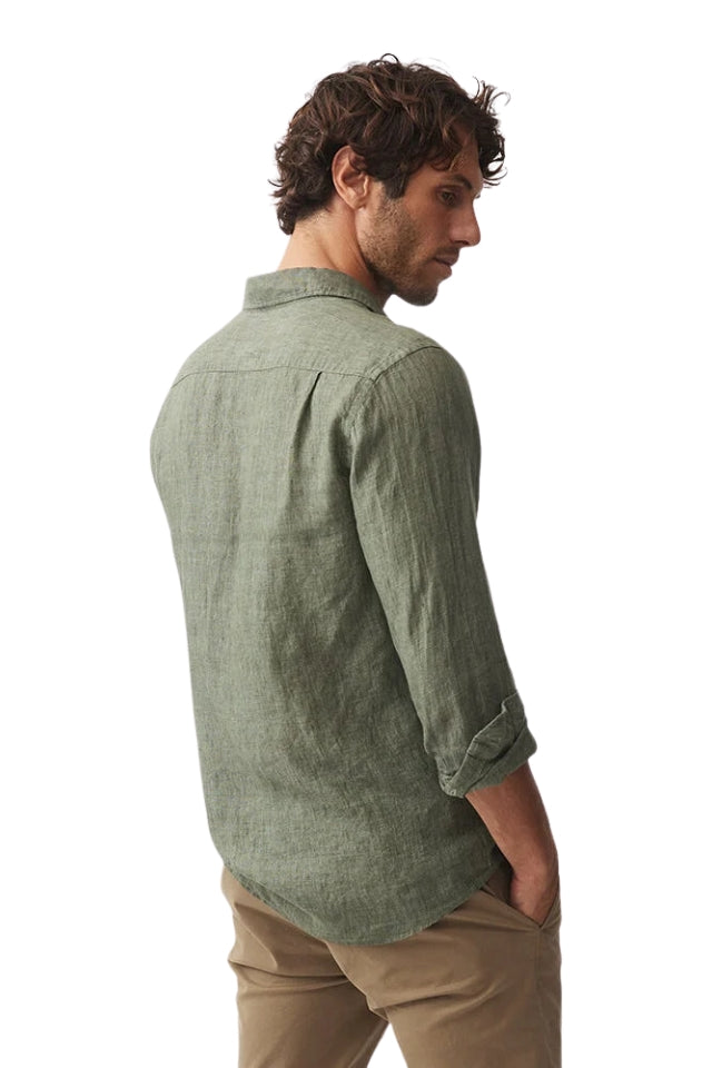 Coromandel Sports Fit Shirt - Kelp