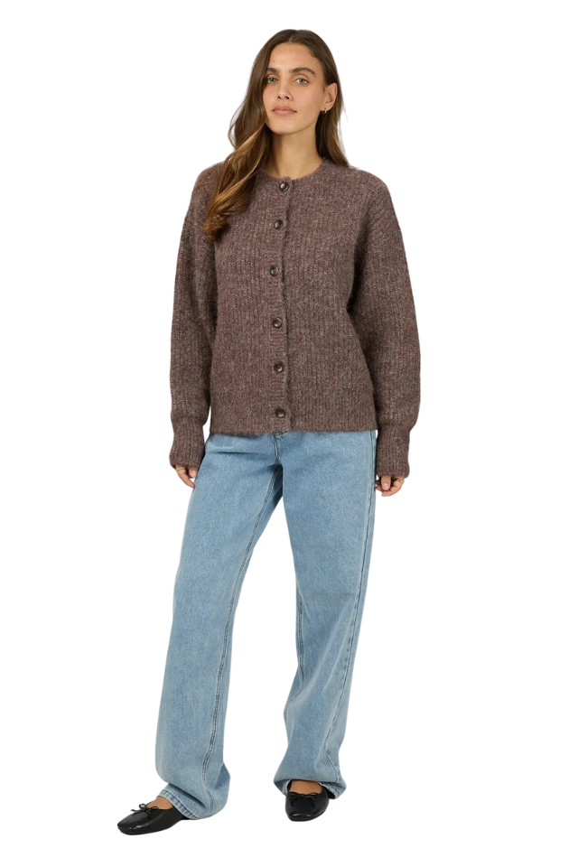 Bonni Knit Cardigan - Cherry
