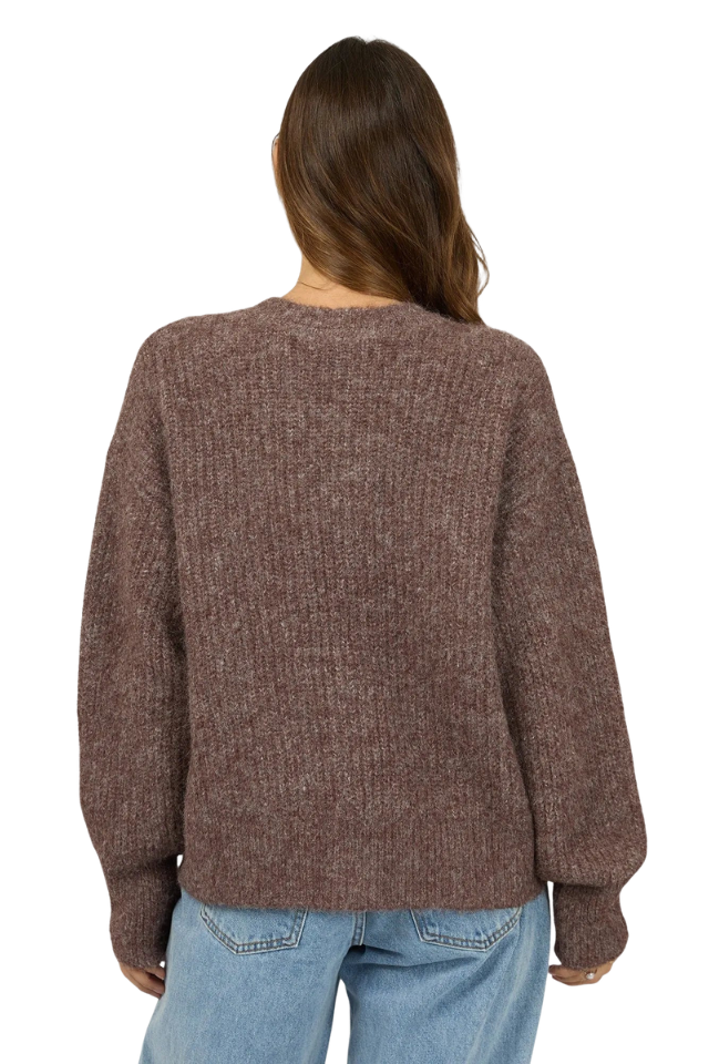 Bonni Knit Cardigan - Cherry
