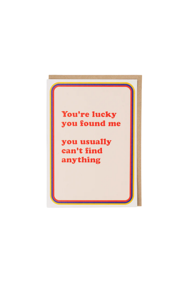 Found Me - Humor Card