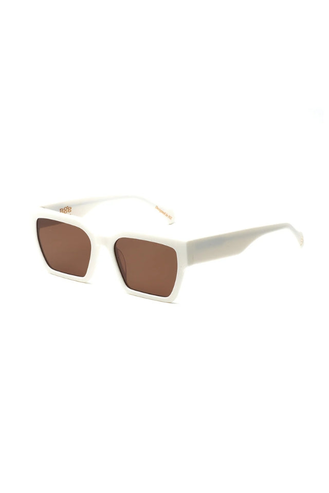 Carnage Sunglasses - Ivory with Brown