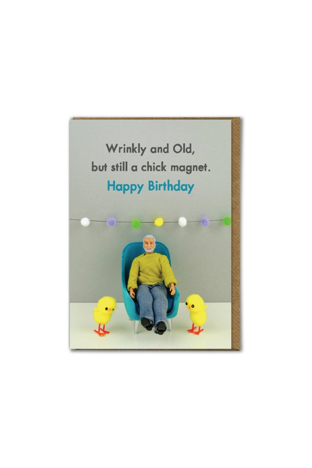 Chick Magnet - Birthday Card