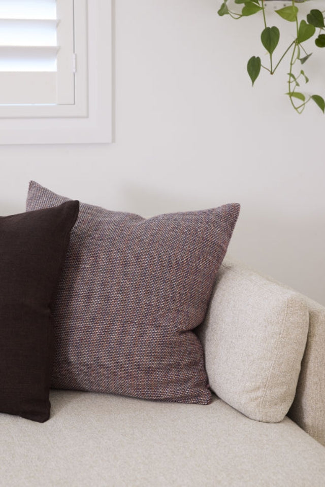 Misto Cushion Cover - Navy/Persimmon