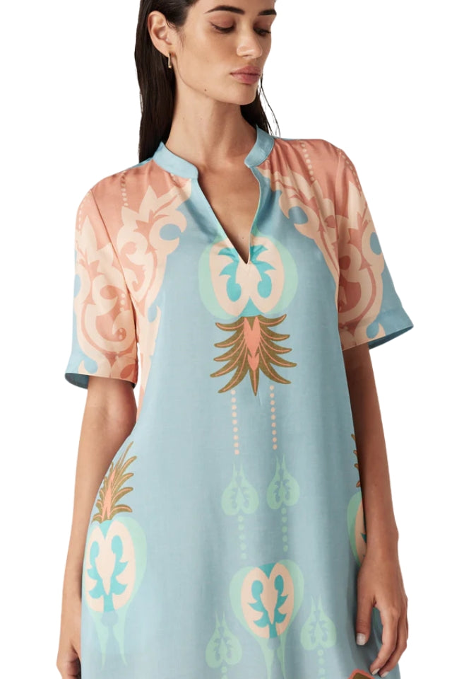 Pina Kaftan Dress - Desert Print