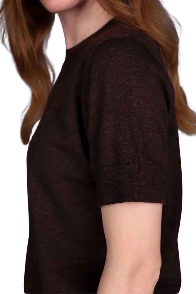 Merino Classic Tee - Chocolate