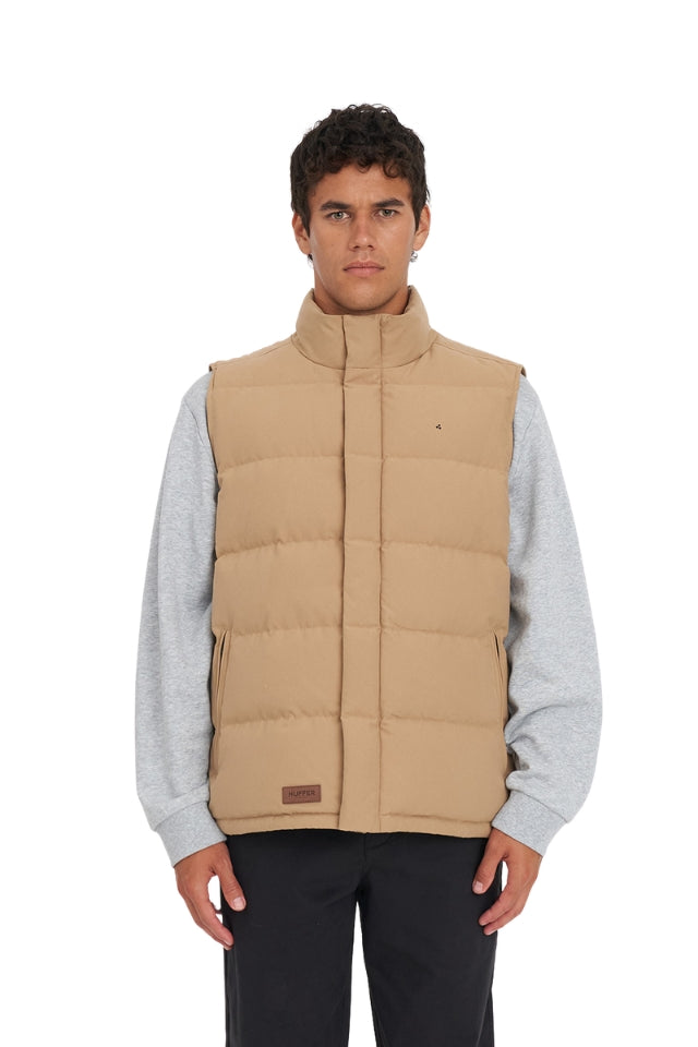 Mens Classic Down Vest - Tan