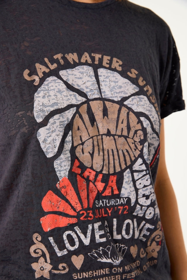 Saltwater Sunshine T - Anthracite