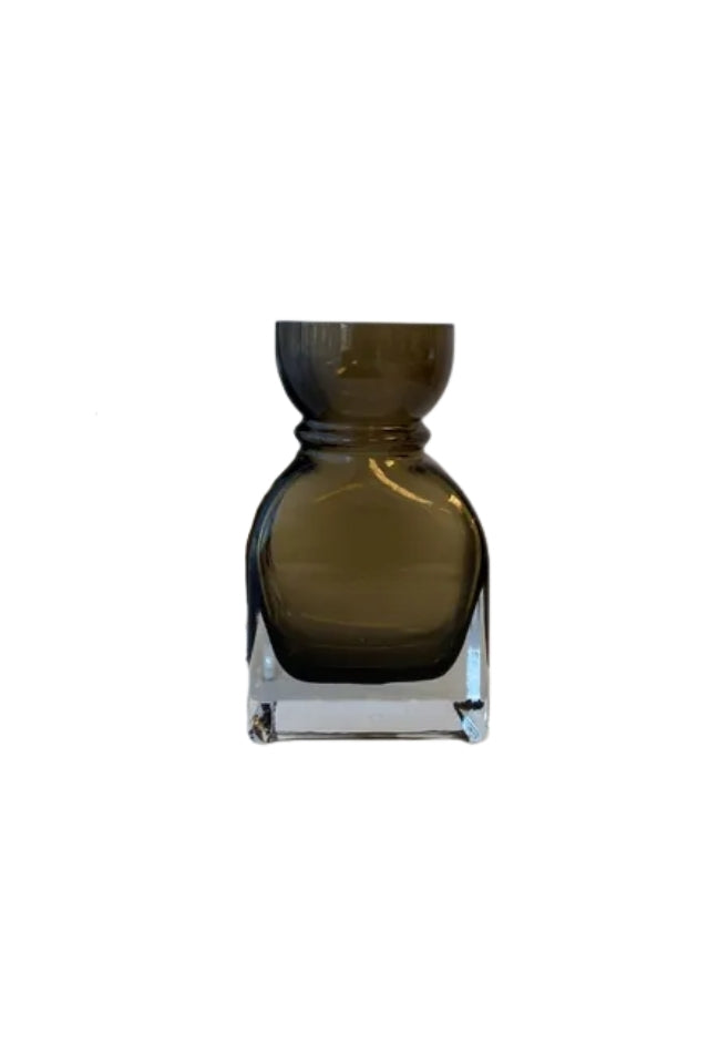 Fleur Round Neck Vase - Smoked Olive