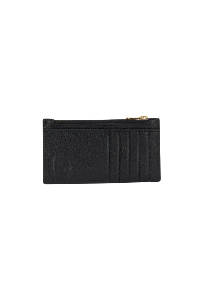 Card Holder - Black/Brass