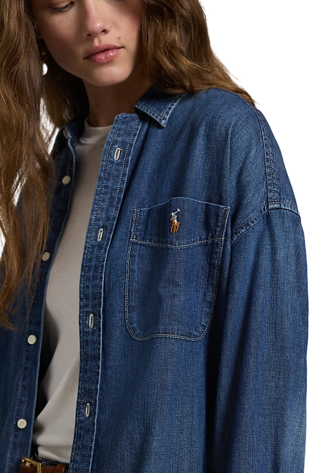 Ladies Denim Shirt - Remy Wash