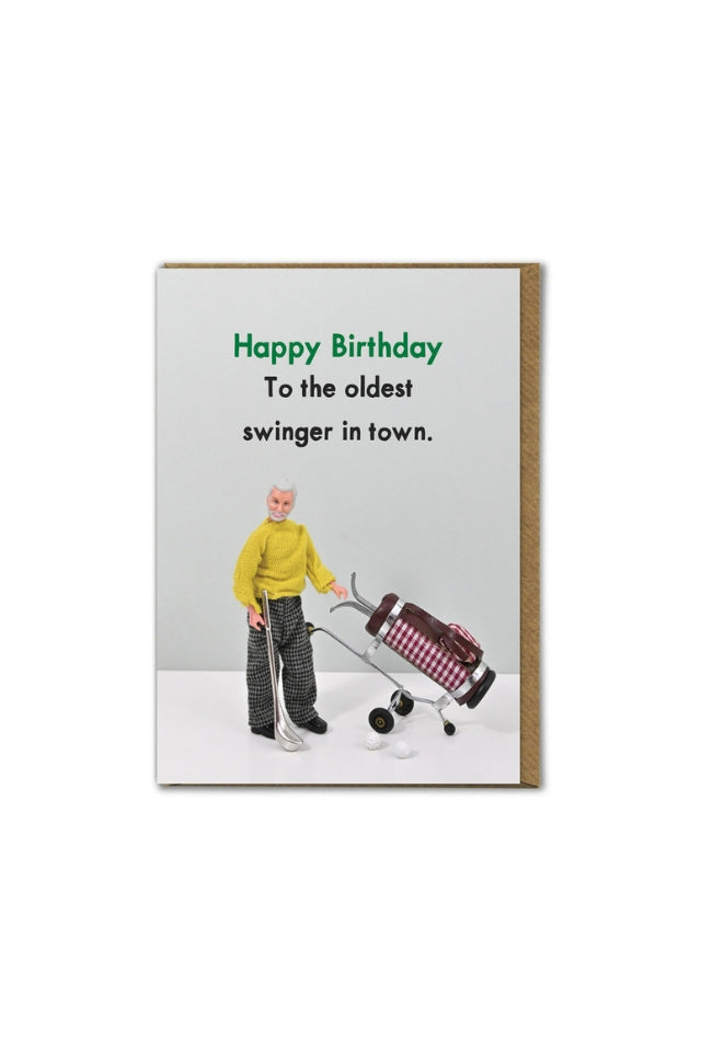 Oldest Swinger - Birthday Card