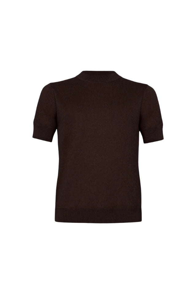 Merino Classic Tee - Chocolate