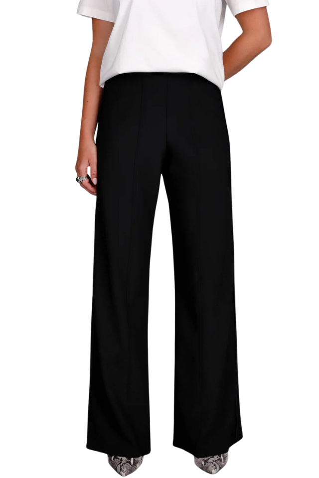 Wide Leg Knit Tux Pant
