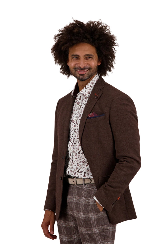 Pique Blazer - Brown