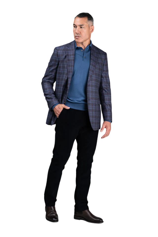 Haast Vintage Blue Merino Polo