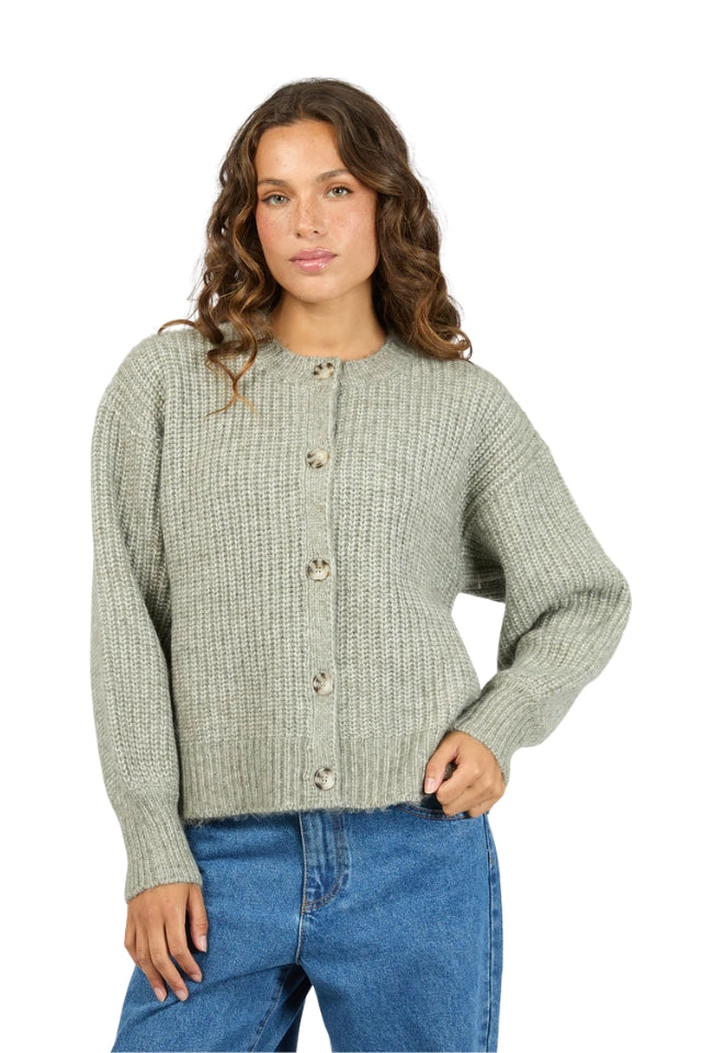 Mari Knit Cardigan - Khaki