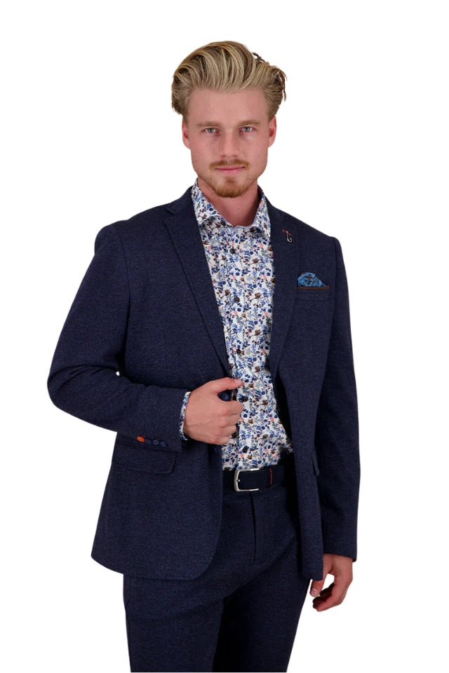 Pique Blazer - Navy