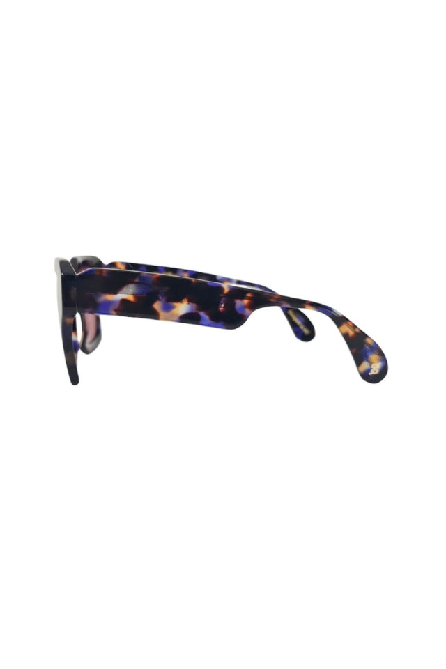 Damage Sunglasses - Indigo Tort w Brown