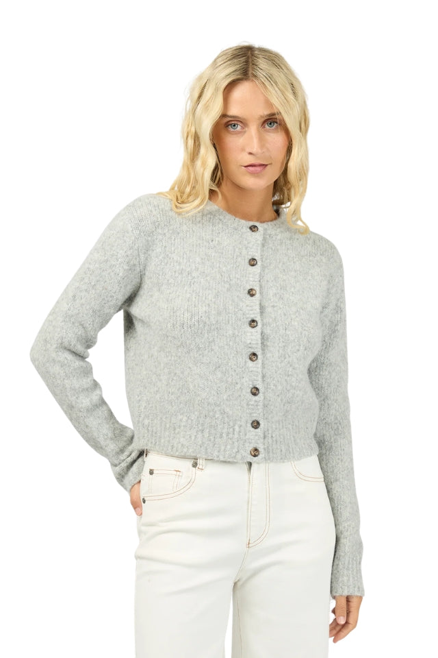 Bayside Cardigan - Grey Marle
