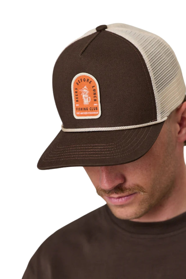 Beers Before Lunch Lorry Cap - Brown/off White