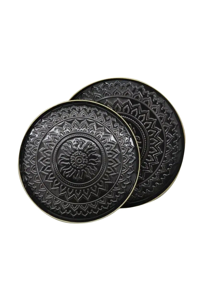 Aztec Cotton Tray - Dark Grey