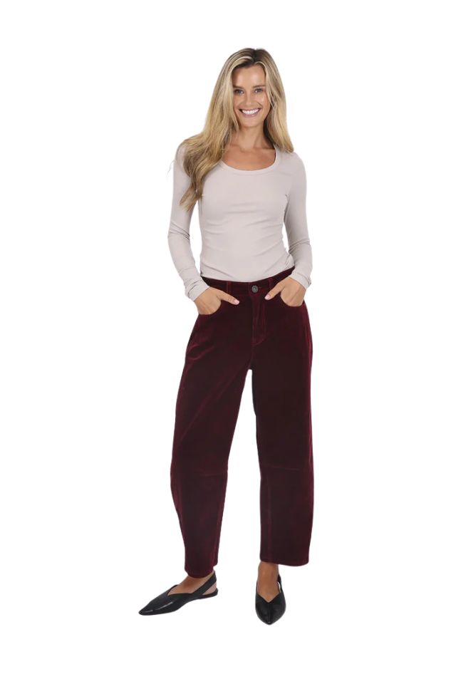 Toni Barrel Jean Corduroy - Brunette