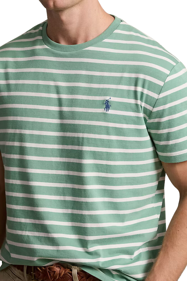 Classic Fit Striped T-Shirt - Pastel Green